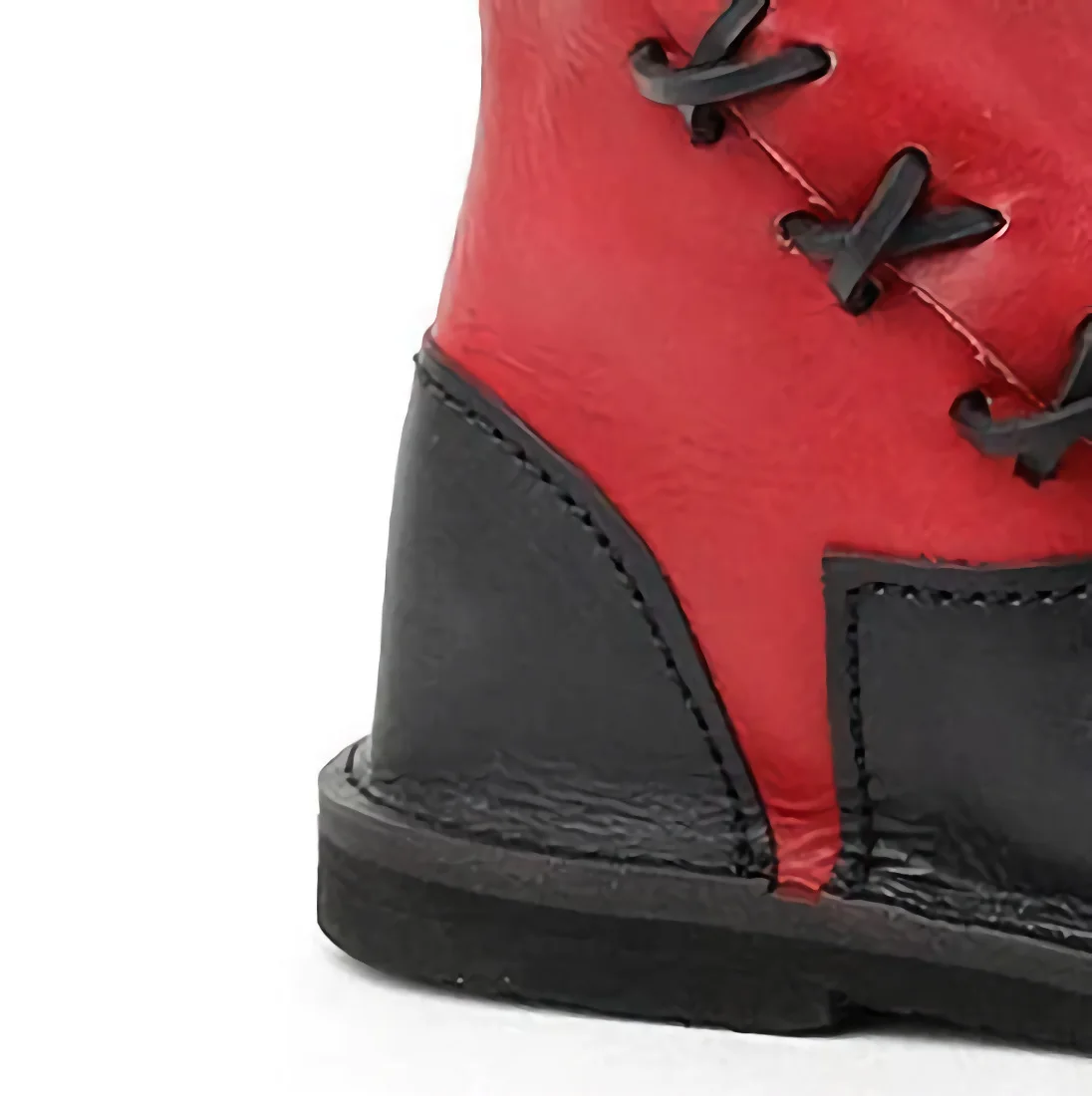 Vintage Mittelalterliche Clown-Stiefel Unisex Spitze Schnürstiefel Wadenlang Elfen-Halloween-Karneval-Party Gothic-Kostüm-Schuhe – Detail 3