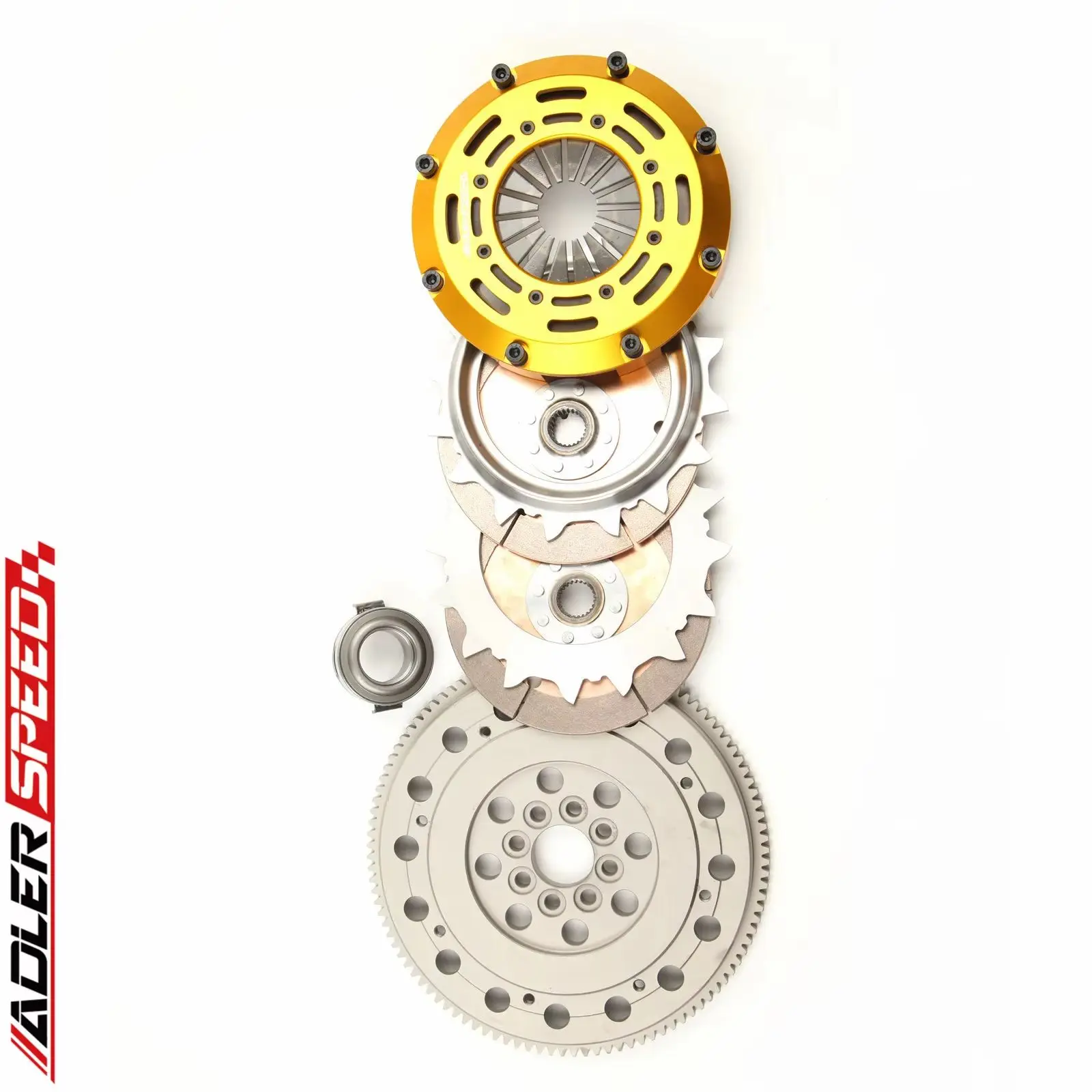 

Комплект двойного сцепления NSW ADLERSPEED 185 мм x 24T для Nissan SR20DET SILVIA 240SX 200SX S13 S14 S15, средний вес