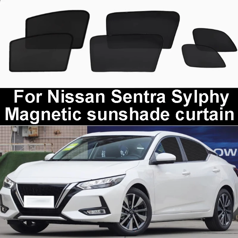 

Солнцезащитный козырек для Nissan Sentra Sylphy 2020 2021 2022, сетчатый автомобильный дверной козырек, магнитный солнцезащитный козырек, дышащие солнцезащитные аксессуары