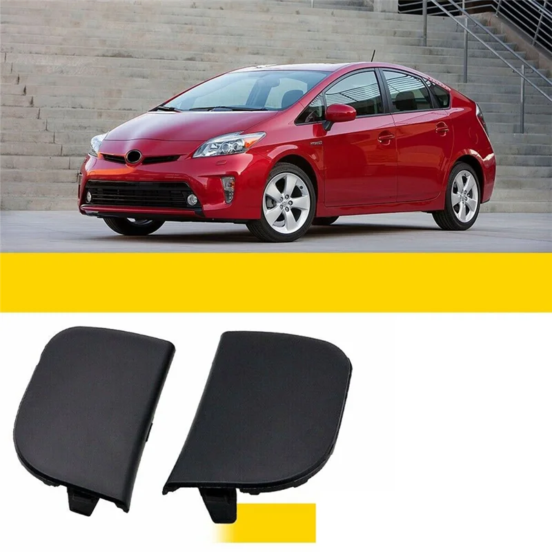 1 Pair Car Front Bumper Left+Right Side Hole Cover for Prius 2013 2014 2015 Trailer Cover 52128-47903 52127-47903