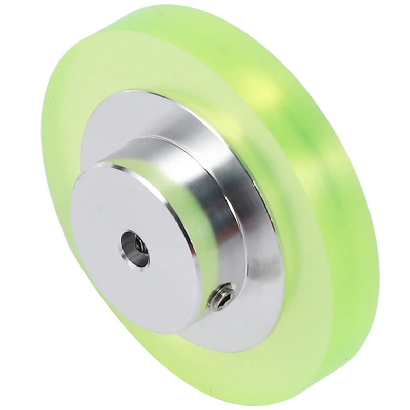 4 Stück 200 mm Aluminium-Polyurethan-Industrie-Encoder-Rad Messrad mit Typ 20 mm Aluminium-Encoder-Halterung-B61B