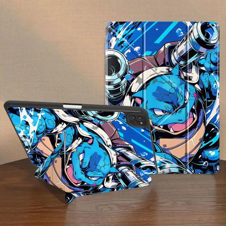 Holder Cover Tablet Case For iPad Pro 2025 Pro 11th 10th 9th 8th 7th 12.9inch Air 4 5 M3 M2 1 2 M4 11inch Mini 6 7 Pokemon