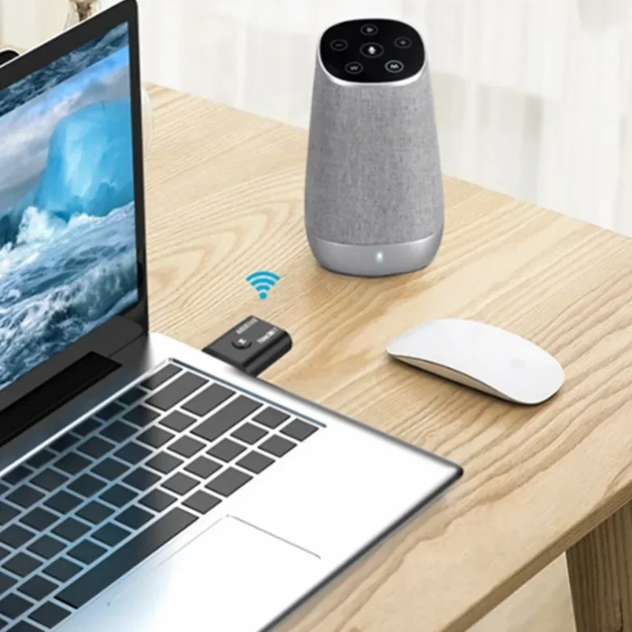 Adapter 2 w 1 USB Bluetooth 5.0 nadajnik 3,5 mm gniazdo AUX do komputera PC TV głośnik do laptopa zestaw słuchawkowy odbiornik Bluetooth