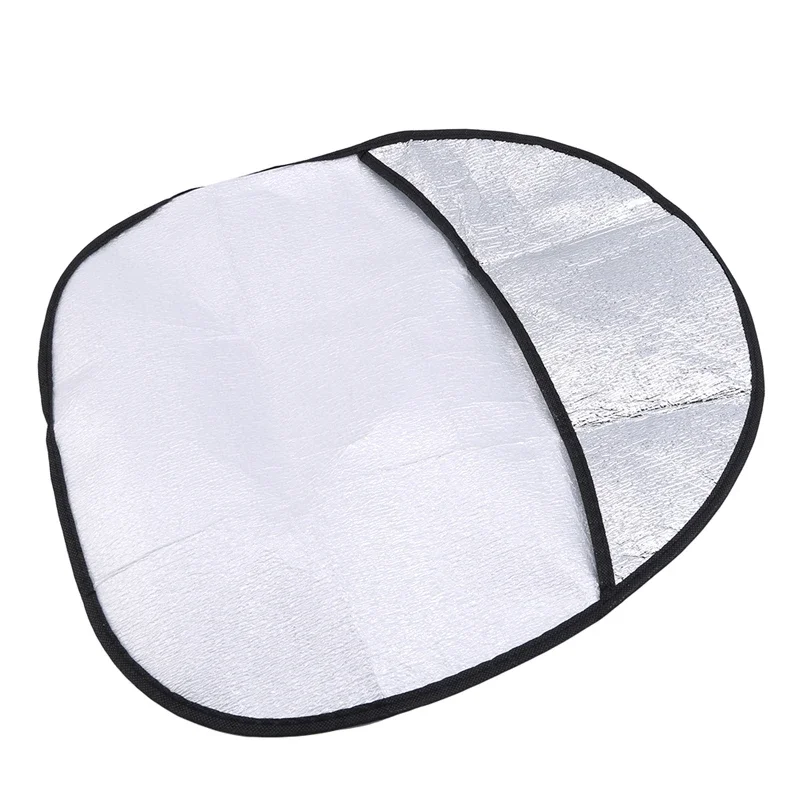 1PC Car steering wheel sunshade cover double sunscreen foldable heat insulation anti-scald cover interior parts Sun Visors