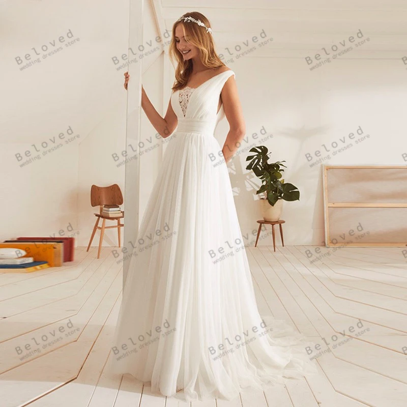 Graziosi abiti da sposa a-line Illusion abiti da sposa Sexy senza maniche abiti senza schienale per la festa formale affascinanti Vestidos De Novia