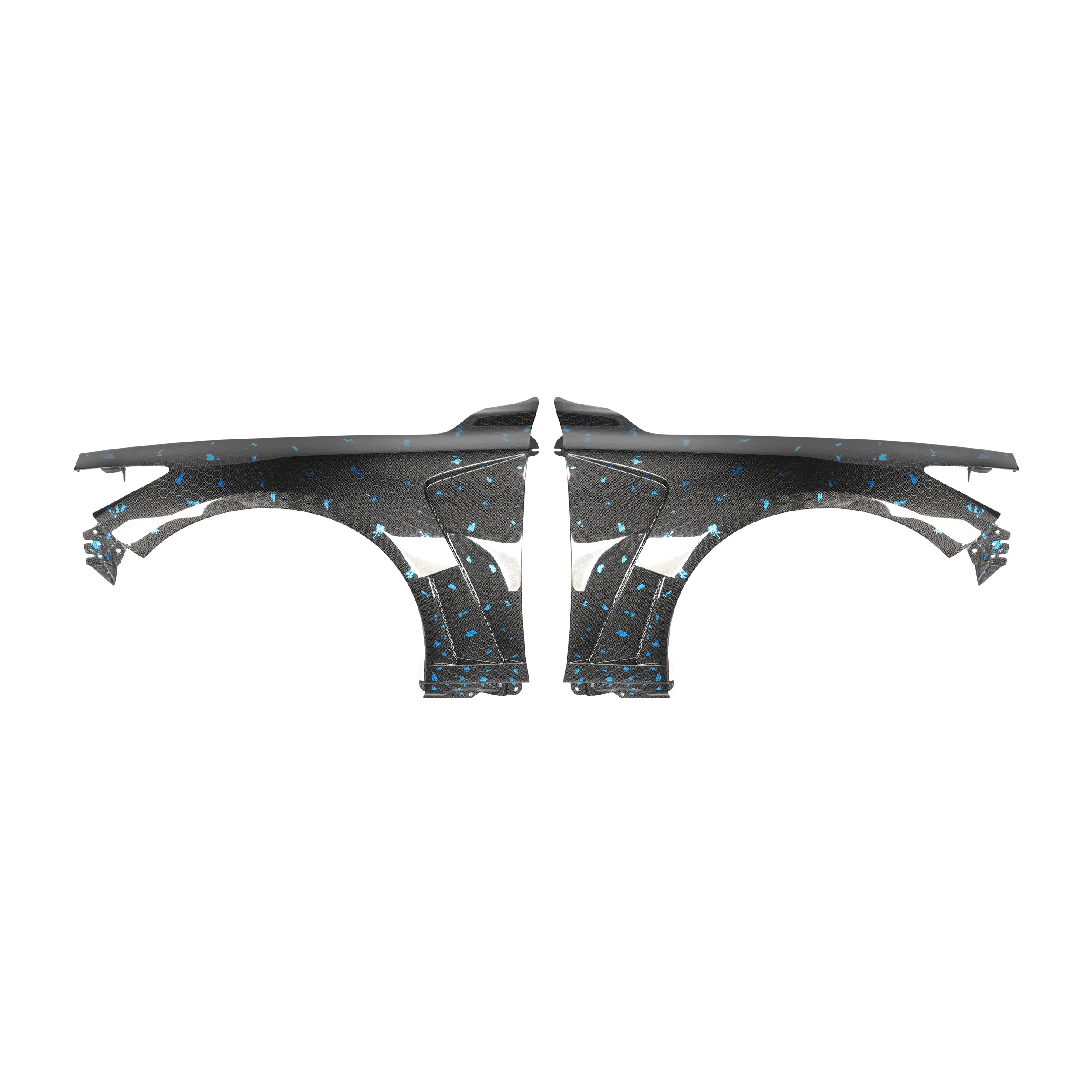 

STLFReal Carbon Fiber Football Pattern Honeycomb Front Side Fender Trims for Infiniti Q50 Q50L 2014-2020 Q50 Fender Trims