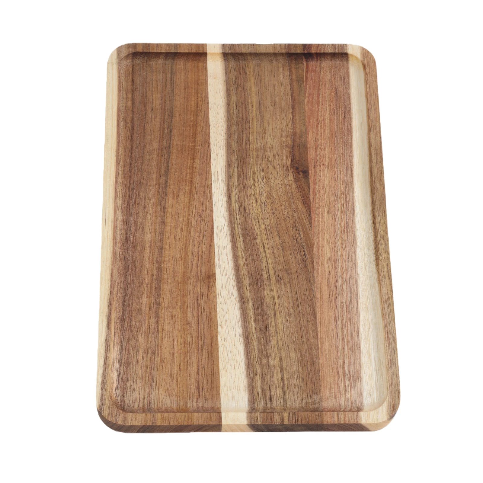 

12 Pack Rectangular Wooden Serving Platter Christmas Dinner Plates for Food Fruit Vegetables Charcuterie Appetizer