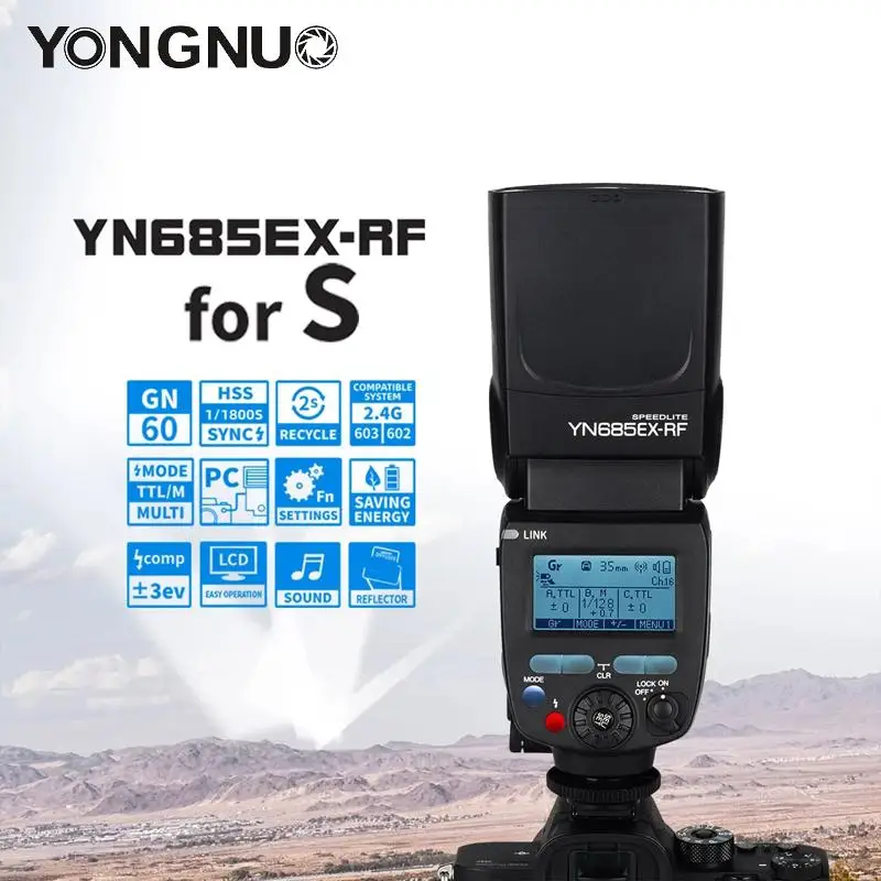 

Высокоскоростная вспышка YONGNUO YN685EX для камеры Sony DSLR