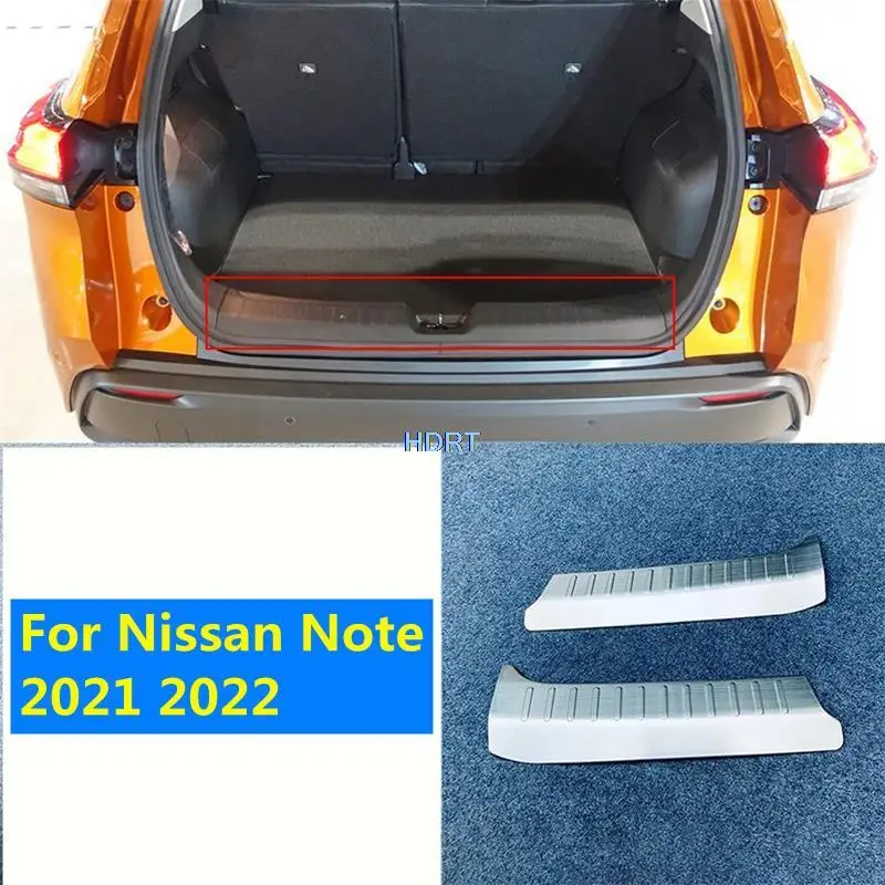 

Rear guard Bumper Protector Decoration Accessories trunk bumper trim cover For Nissan Note 2021 2022 Car Style Exterior Sticker