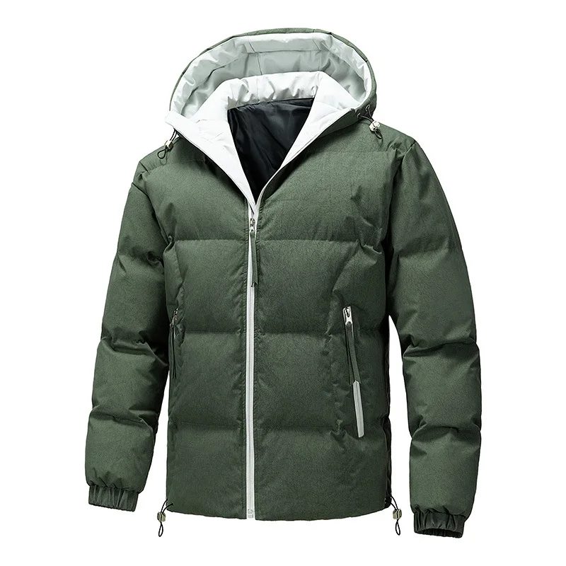 New men's cotton clothes trendy casual handsome loose version thickened warm hooded men's jacket men clothing jackets for men