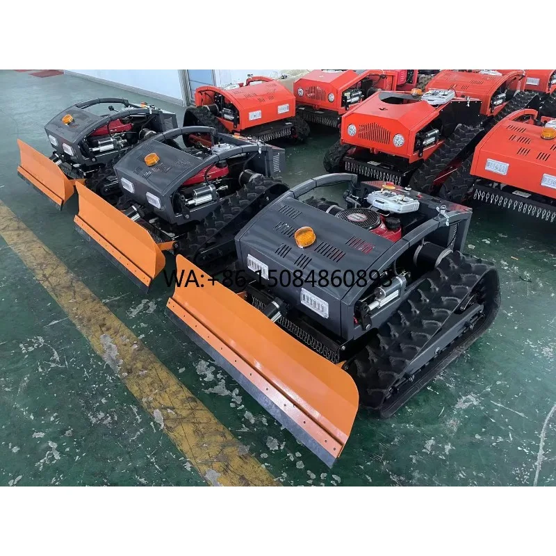 GardeningSelf Propelled Industrial & DIY Grade 4-Stroke  Lawn Mower Robot Smart Remote Control Tractor Snow Plow With Bl