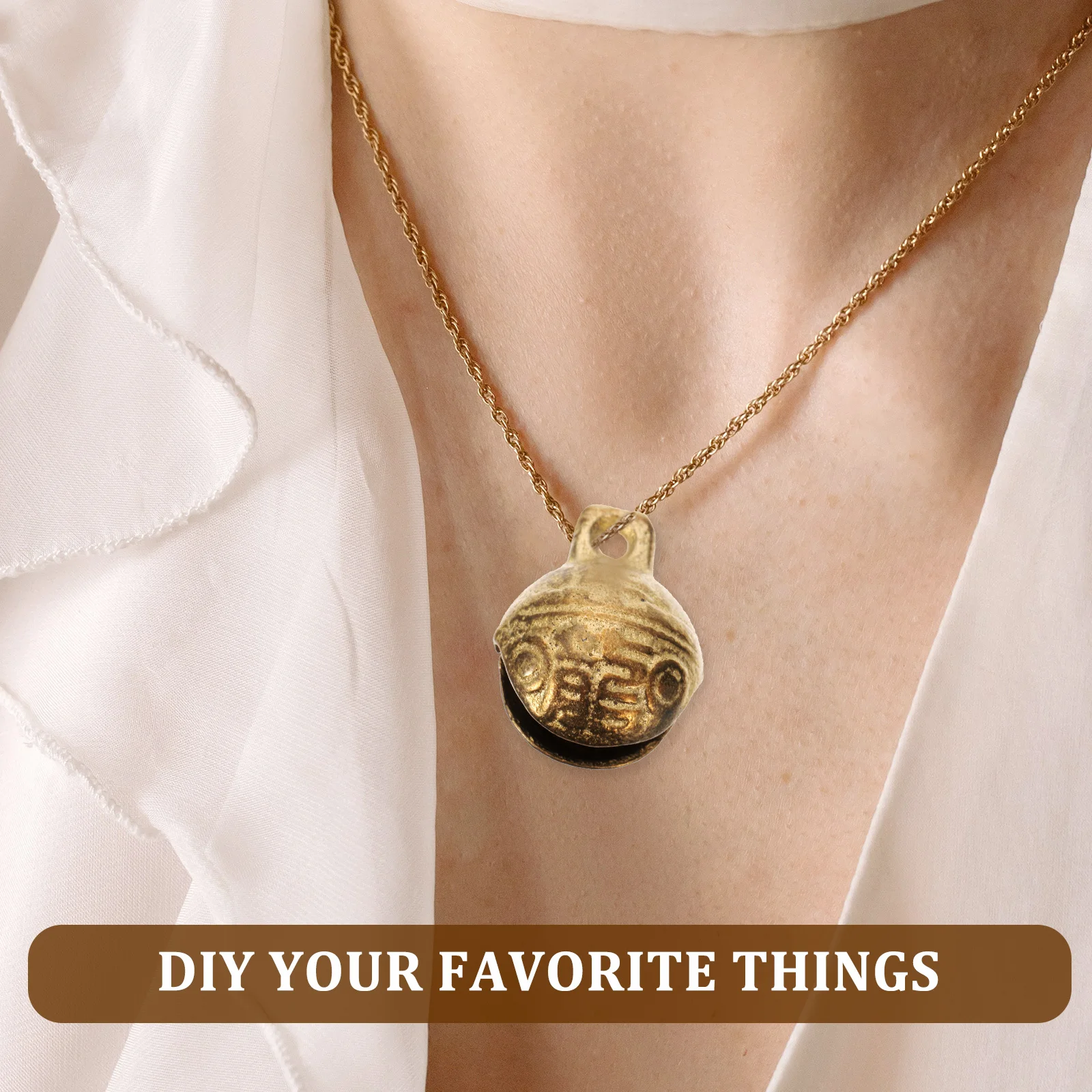 

30Pcs Tiny Copper Bells Vintage Hanging Charms for DIY Jewelry Making Crafts Decor Handcraft Small Bells Jewelry Bell Charms