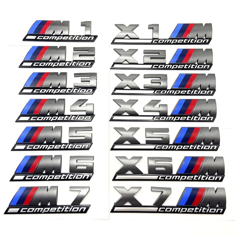 Competition Edition 3D Rear Trunk Emblem Badge Sticker for BMW M1 M2 M3 M4 M5 M6 M7 F20 F30 F80 F82 F87 Car Trunk Sticker