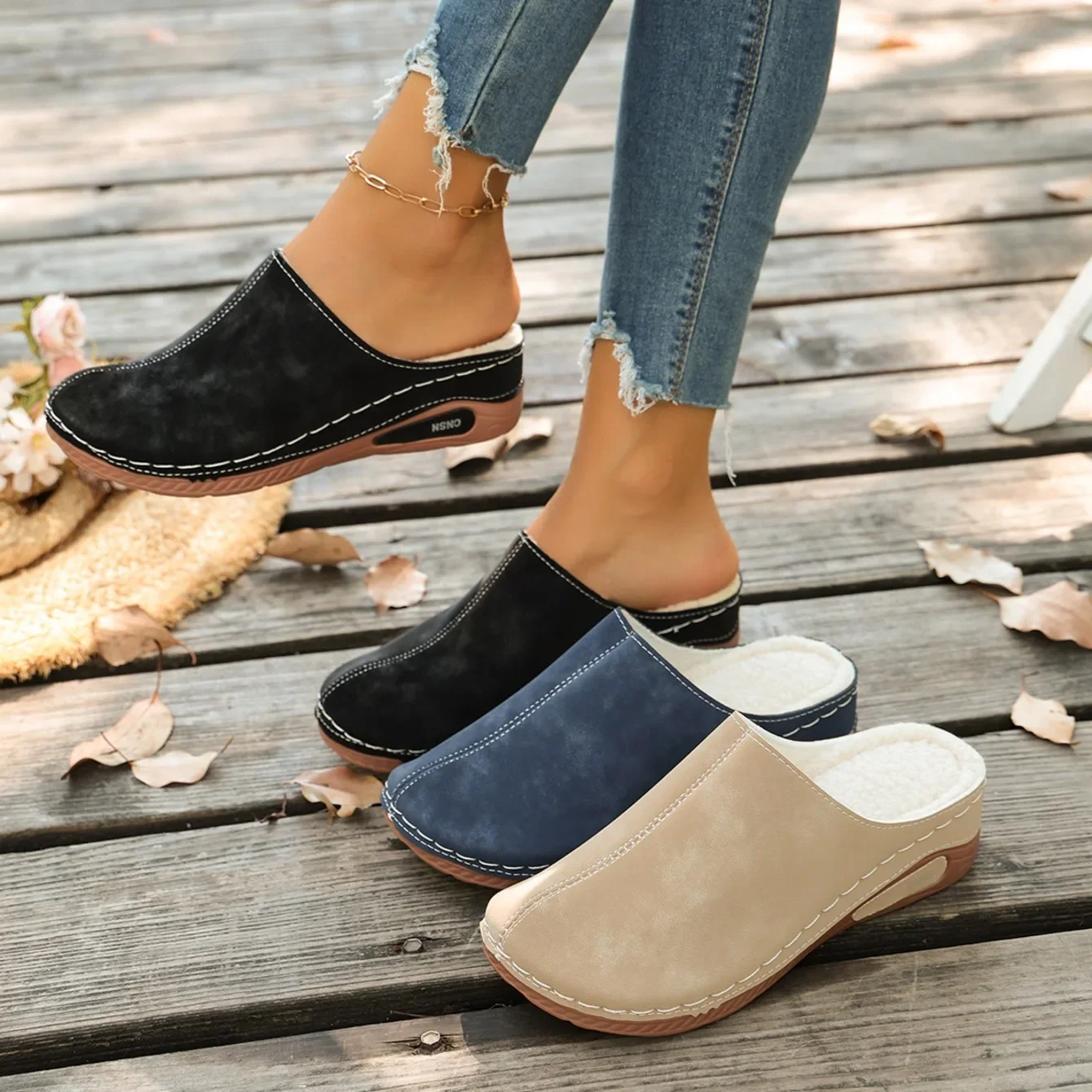 2026 Sommer Damen Pantoffeln Strand Designer Schuhe Damen Casual Plateau-Sandalen Bequeme Slip-On Mode-Slides Damen Mules – Detail 2