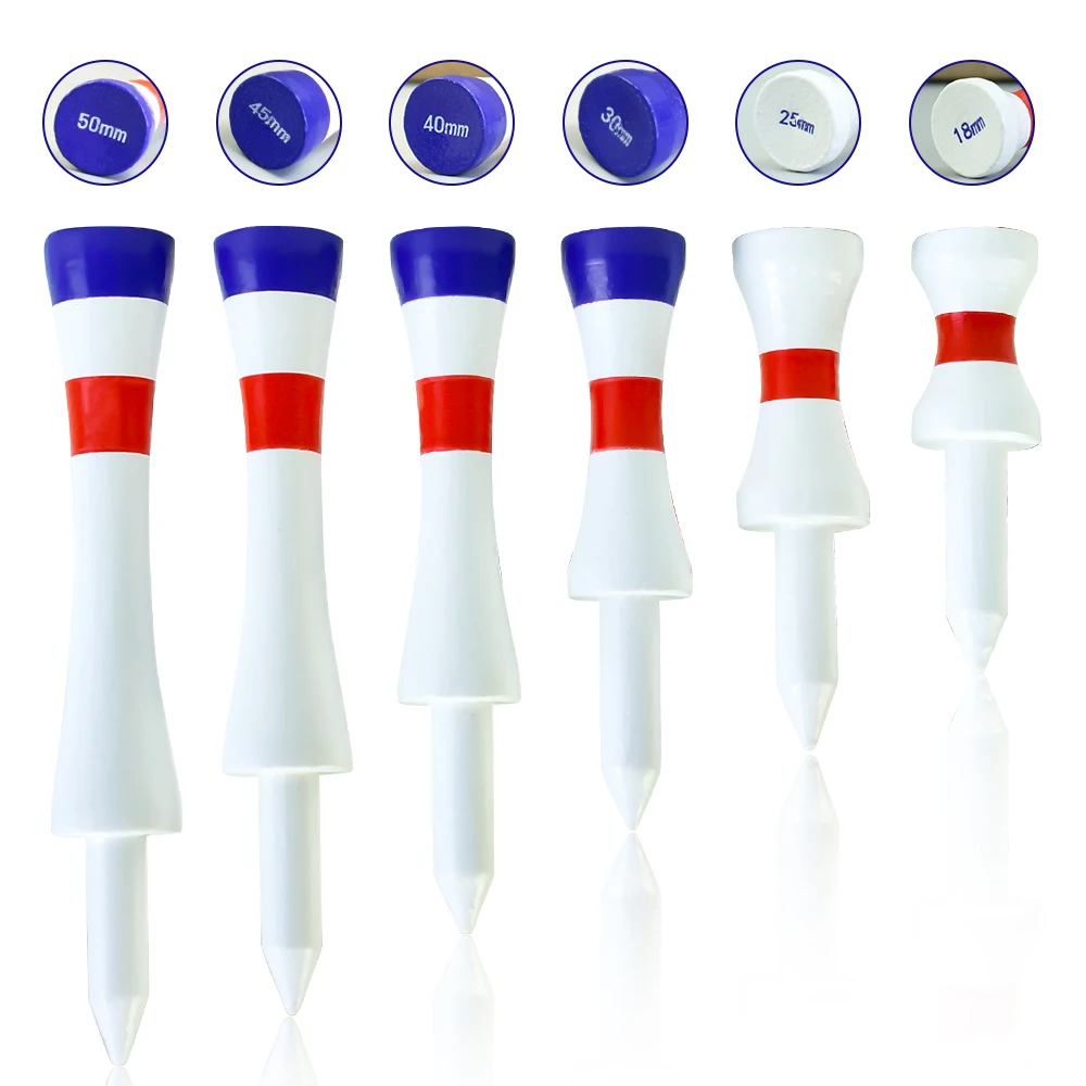 

Wooden Golf Tees Different Height Value 48 PCS/Pack, 2 3/4, 2 1/2, 2 1/4, 2, 1 3/4, 1 1/2 Inch Length for Practice