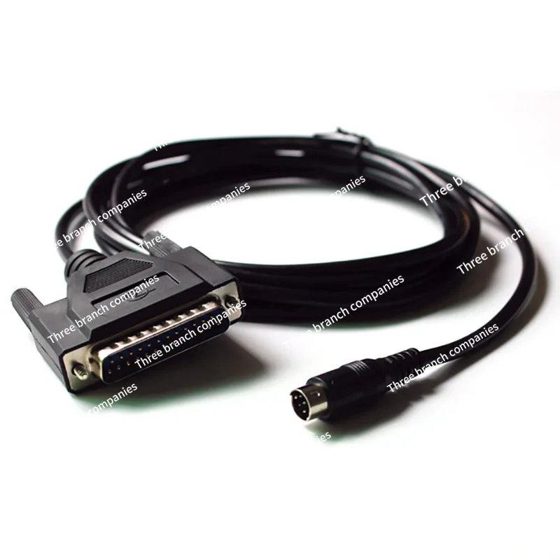 touch screen and FX PLC communication connection cable MD8 round mouth 8 pin to 25  data