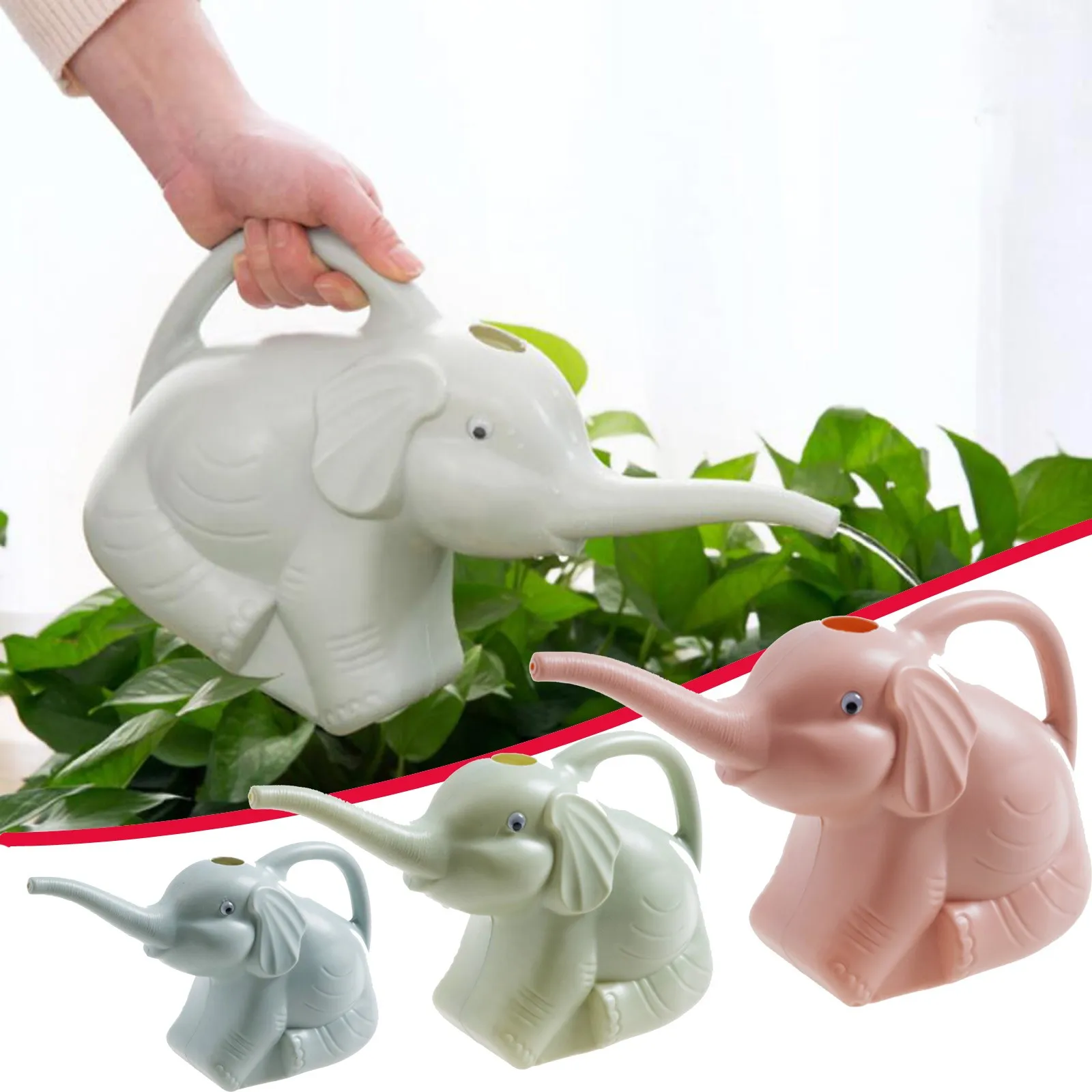 

Elephant Watering Can Baby Watering Flower Long-Mouth Watering Can Home Gardening Waterdruppelaar Plant Creative Plant Waterer