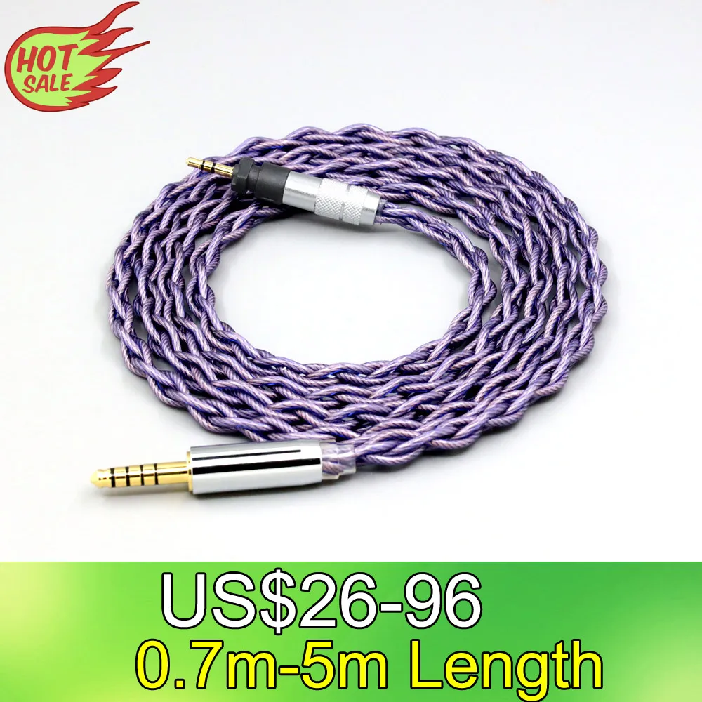 

Type2 1.8mm 140 cores litz 7N OCC Headphone Cable For Shure SRH840 SRH940 SRH440 SRH750DJ Philips SHP9000 SHP8900 LN007899