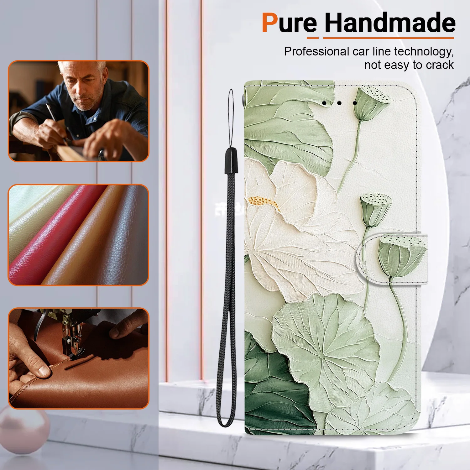 Leather Card Slot Case For Samsung Galaxy A56 A55 A07 4G 5G A05S A05 A04E A02S A02 A04 A03 A01 CORE Wallet Protect Phone Cover