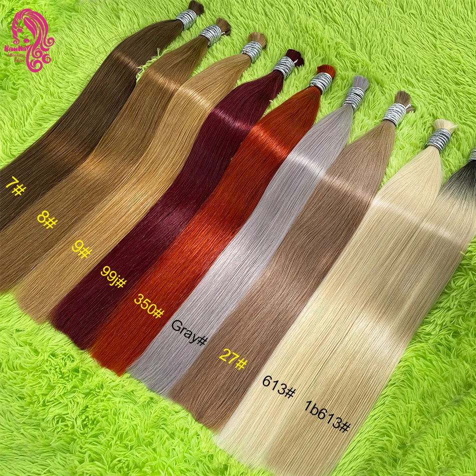 

Raw Hair Extensions Double Drawn Brazilian Original Human Hair Bulk Bone Straight Natual Virgin Hair For Braiding Unprocessed