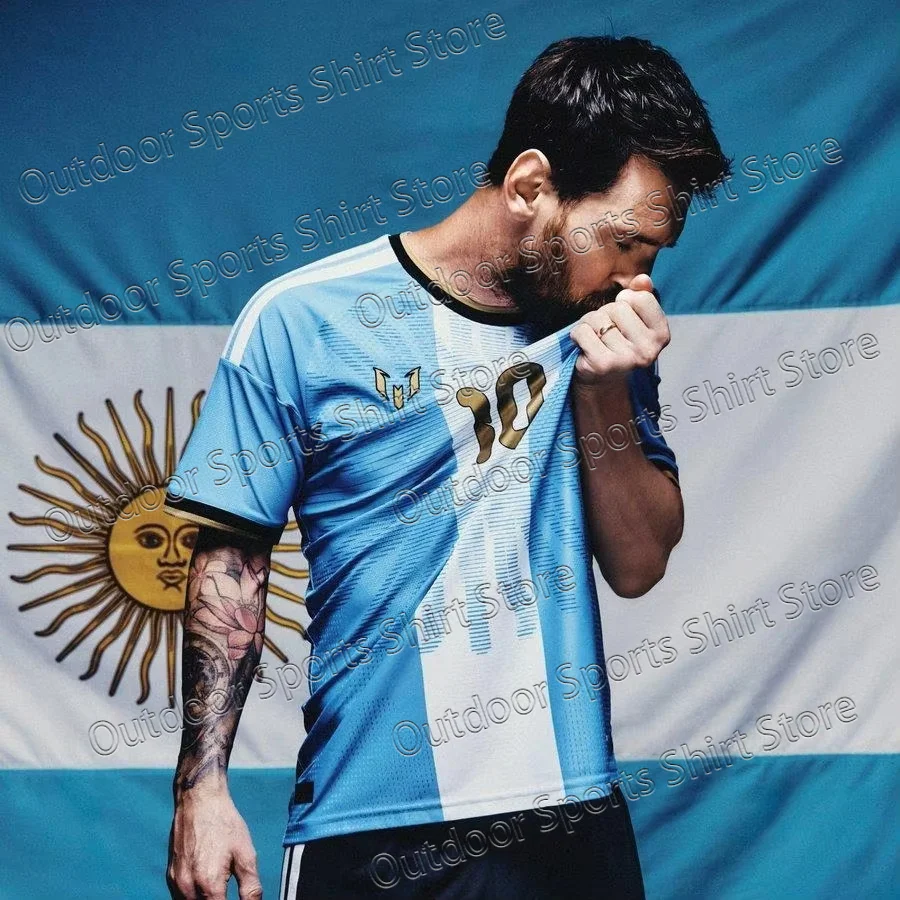 2027 Messi Argentina Farewell Match Commemorate Football Jersey 3D Print Unisex Sport Quick Drying Jersey Family Matching