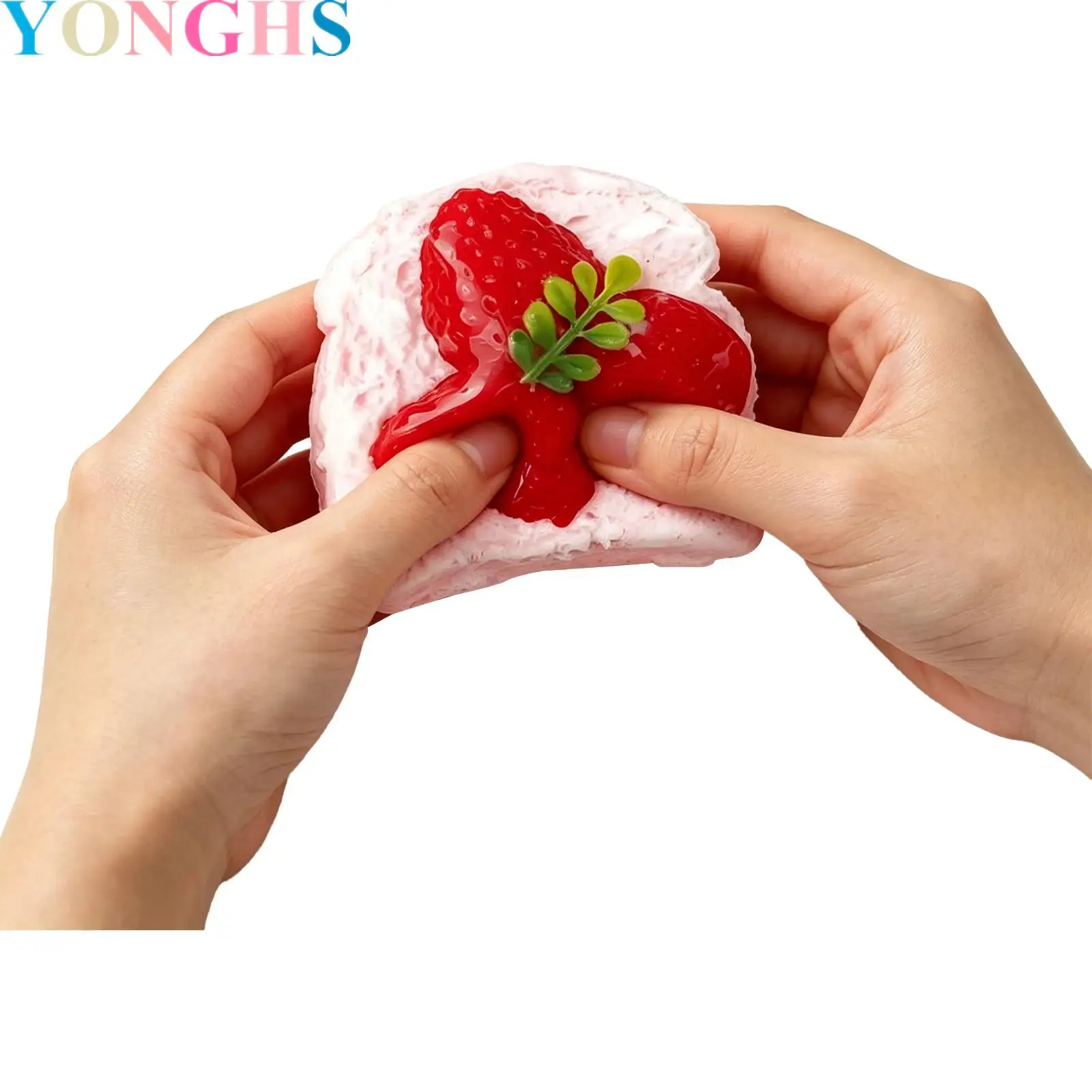 

Food Themed Squeeze Toys Double-toast Squishy Toys Slow-rebound Relief Sealed Fidget Toys Keychain Bag Charms