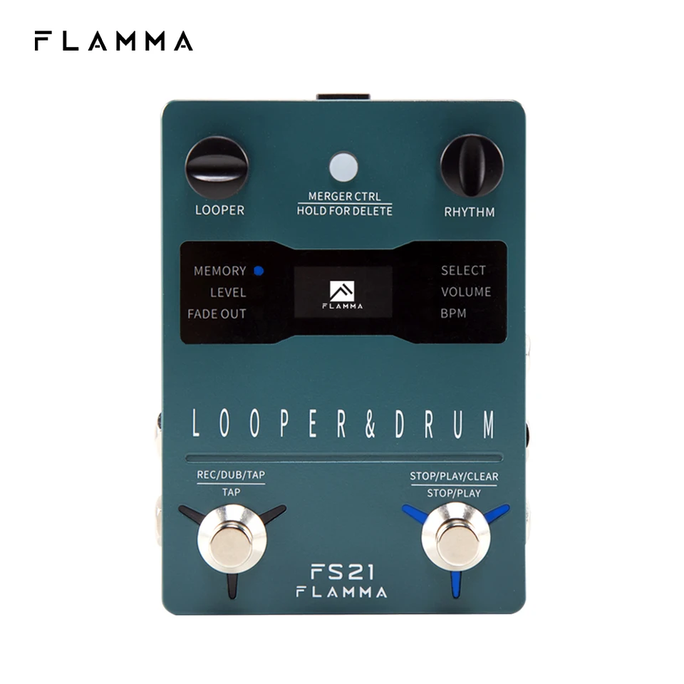 FLAMMA FS21 Drum Machine Looper Guitar Effcts Pedal 160 Minutes