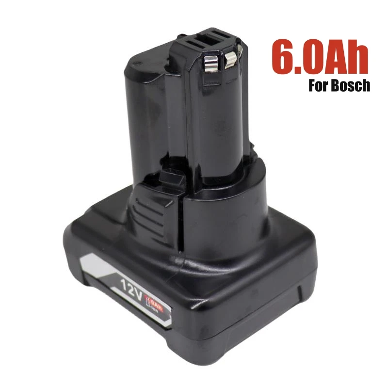 GBA12V60 6000mAh for Bosch 12V/10.8V Li-ion Replacement Battery BAT411 BAT420 GBA 12V Cordless Power Tools for Bosch 12V Charger