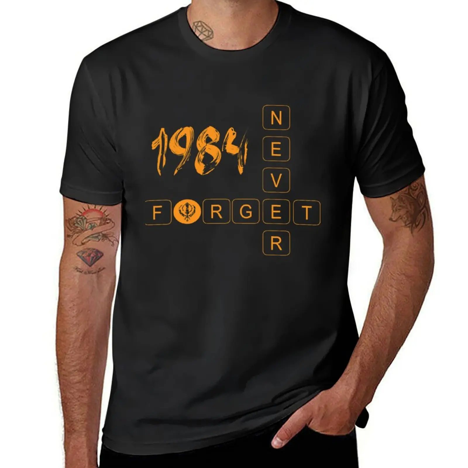 

1984 Sikhs Never Forget T-Shirt blacks tops plus size tops mens t shirt graphic