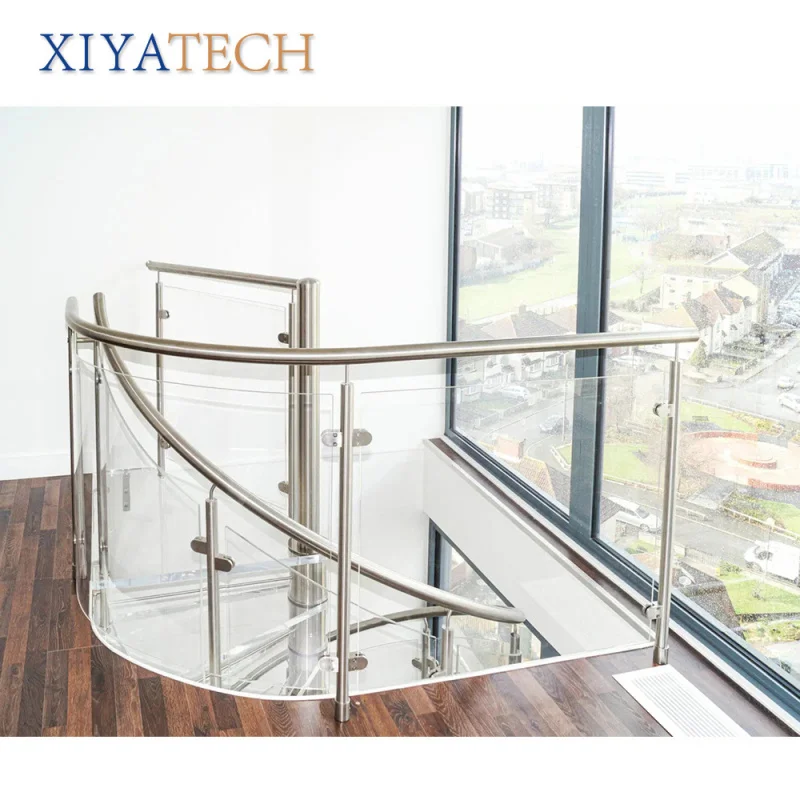 Custom.XIYATECH Hot Selling Custom Staircase with Stainless Steel and Iron Railing