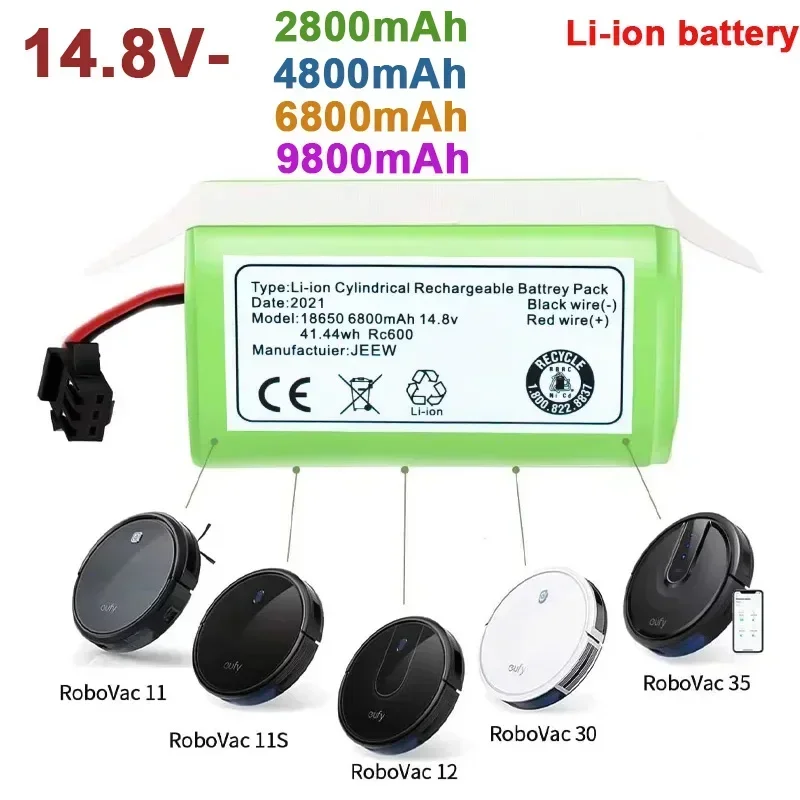 

Freedelivery 4S1P full capacity original 14.8V9800Mah lithium-ion battery for ILIFE A4 A4s V7 A6 V7s Plus Robotic vacuum cleaner