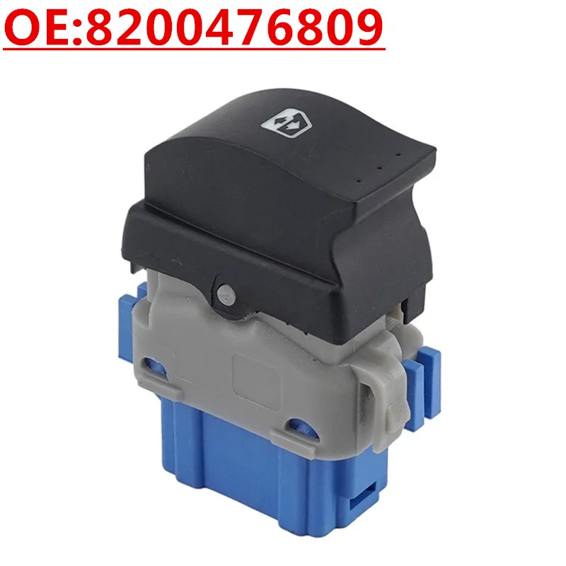 

OE:8200476809 Auto Accessories Left Front Glass Lifter Single Switch Power Window Control Switch 6 Pins For Renault