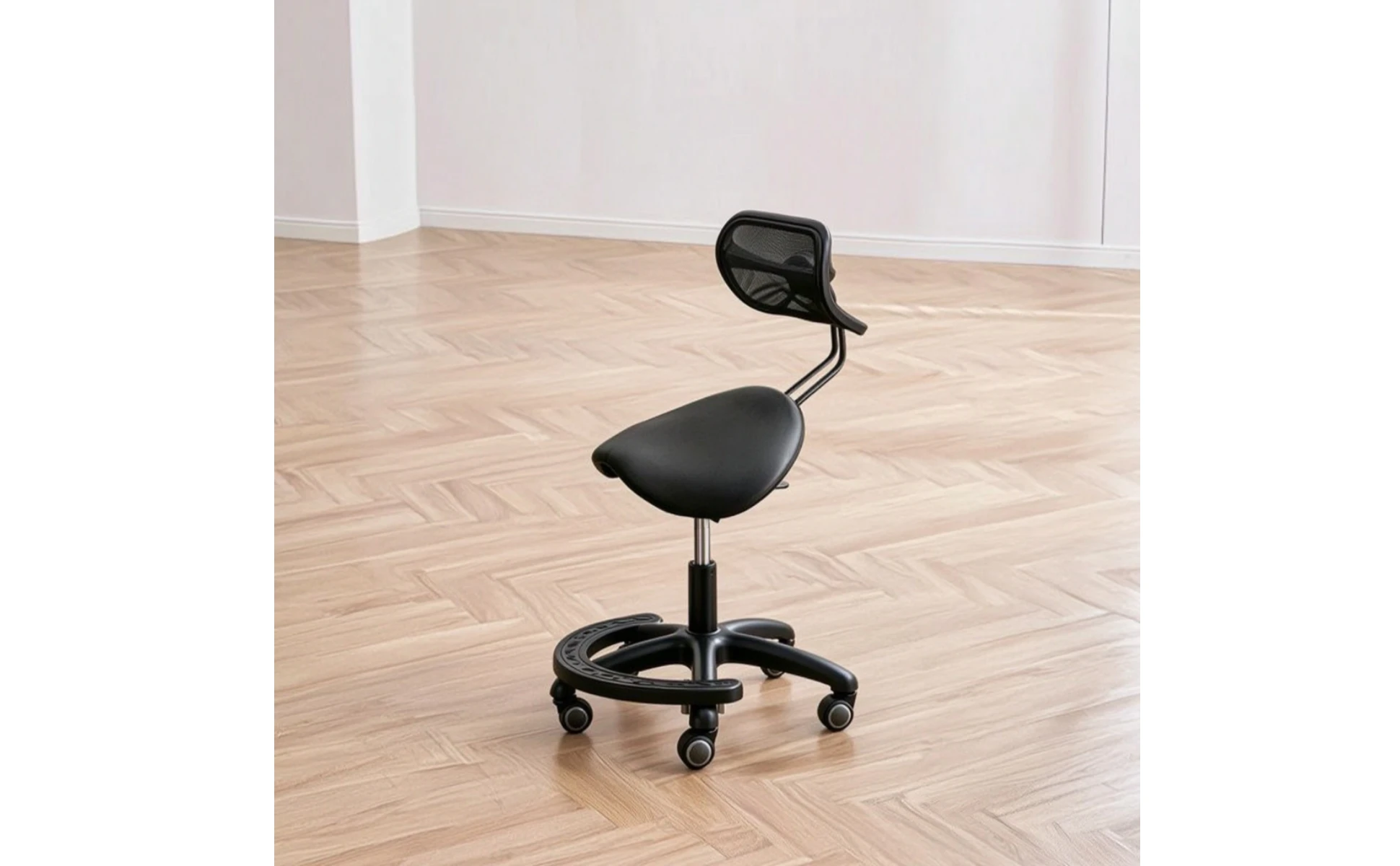 Saddle Stool with Wheels Ergonomic Stool with Backrest Saddle Chair Heavy-Duty for Stylists, Salon, Medical Office Saddle Stool with Wheels Ergonomic Stool with Backrest Saddle Chair Heavy-Duty for Stylists, Salon, Medical Office