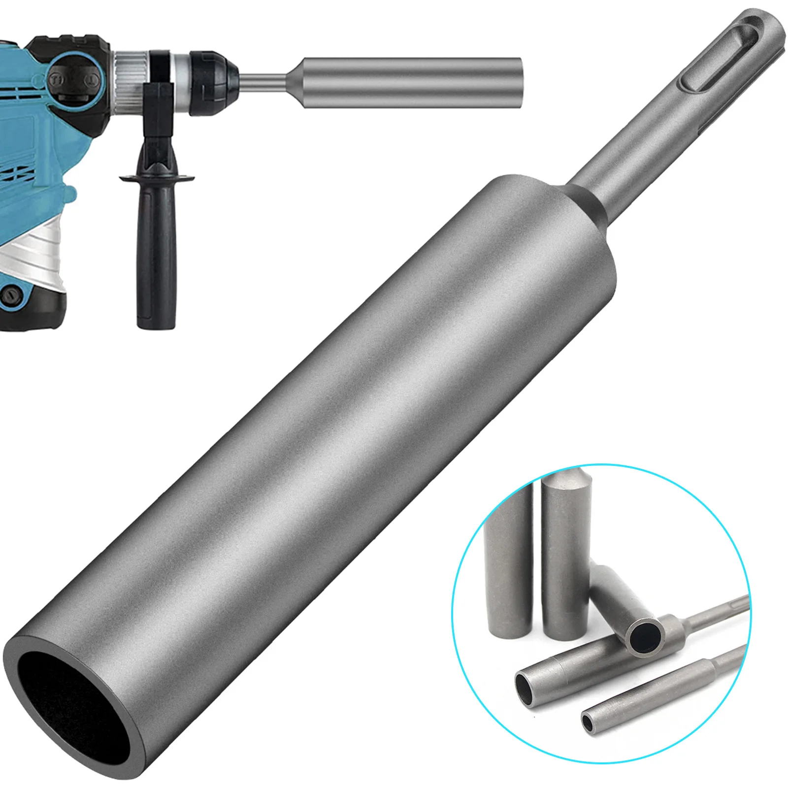 Ground Rod Driver Aço Endurecido para Sds Plus Furadeira de Martelo Rotativo Terra Estaca Aterramento Ferramenta Elétrica Durável 16 mm 20 mm