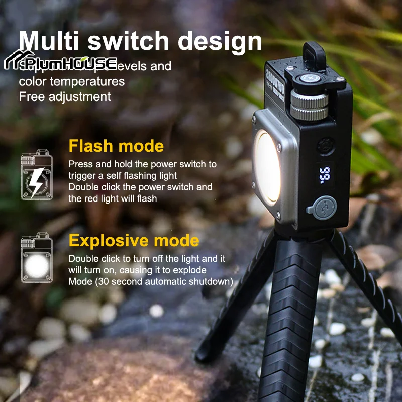 

2025 Ultra-Bright COB Mini Magnetic Keychain Flashlights, 120-3500lm Adjustable Brightness, Magnetic & Waterproof