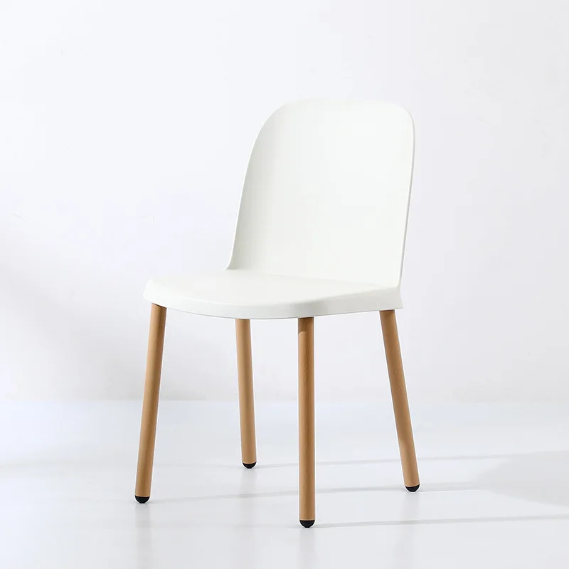 Nordic cafe wrought iron casual dining chair household modern simple plastic negotiation back chair student desk chair
