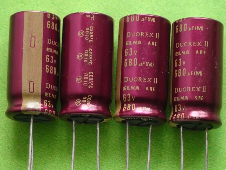 4-ピース-ロットオリジナル日本-elna-duorex-ii-are-63v-680uf-16x33-発熱オーディオアルミ電解コンデンサ銅送料無料