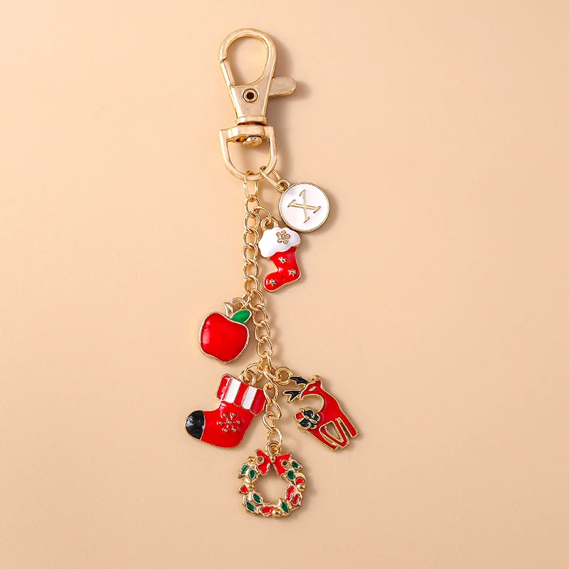 Aihua Niedlicher Weihnachts-Schlüsselanhänger Schneemann Rentier Weihnachtsmann Weihnachtsbaum Schlüsselanhänger für Frauen Weihnachtsparty Schmuck Geschenke – Detail 7