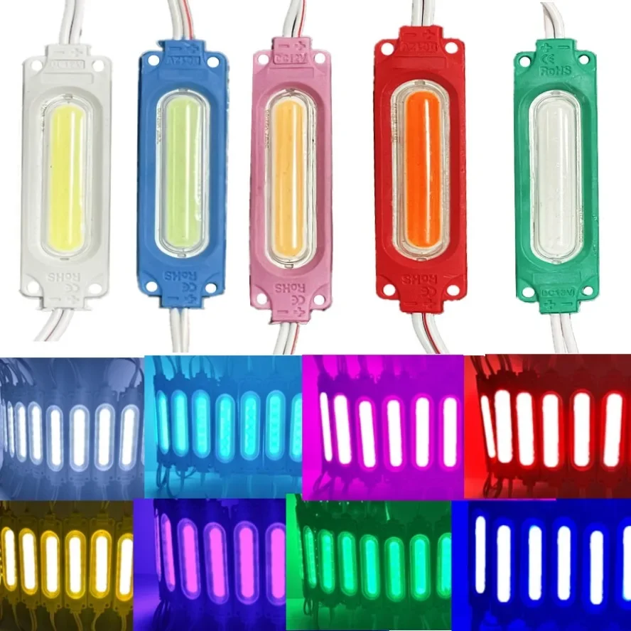 TCYATO  Universal COB motorcycle warning light, red blue flashing light, auxiliary light, grille taillight