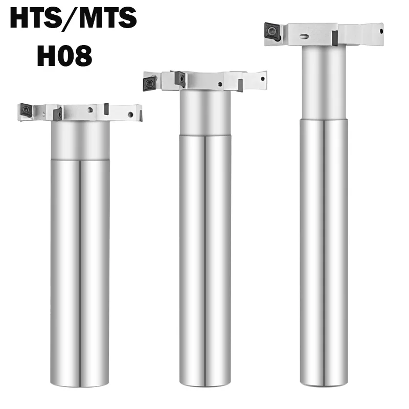 

Thickness 8mm H08 CNC T-groove milling cutter Rod HTS MTS series slotting Rod T-shaped milling cutter shank Slot Carbide insert