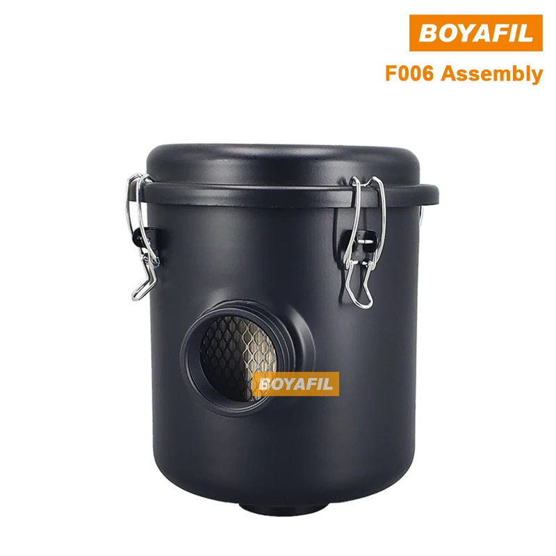 Boyafil F006 2inch Female Screw Vacuum Inlet Filters Assembly 0532000004 Industrial Intake Dust Filter Element Pneumatic Parts