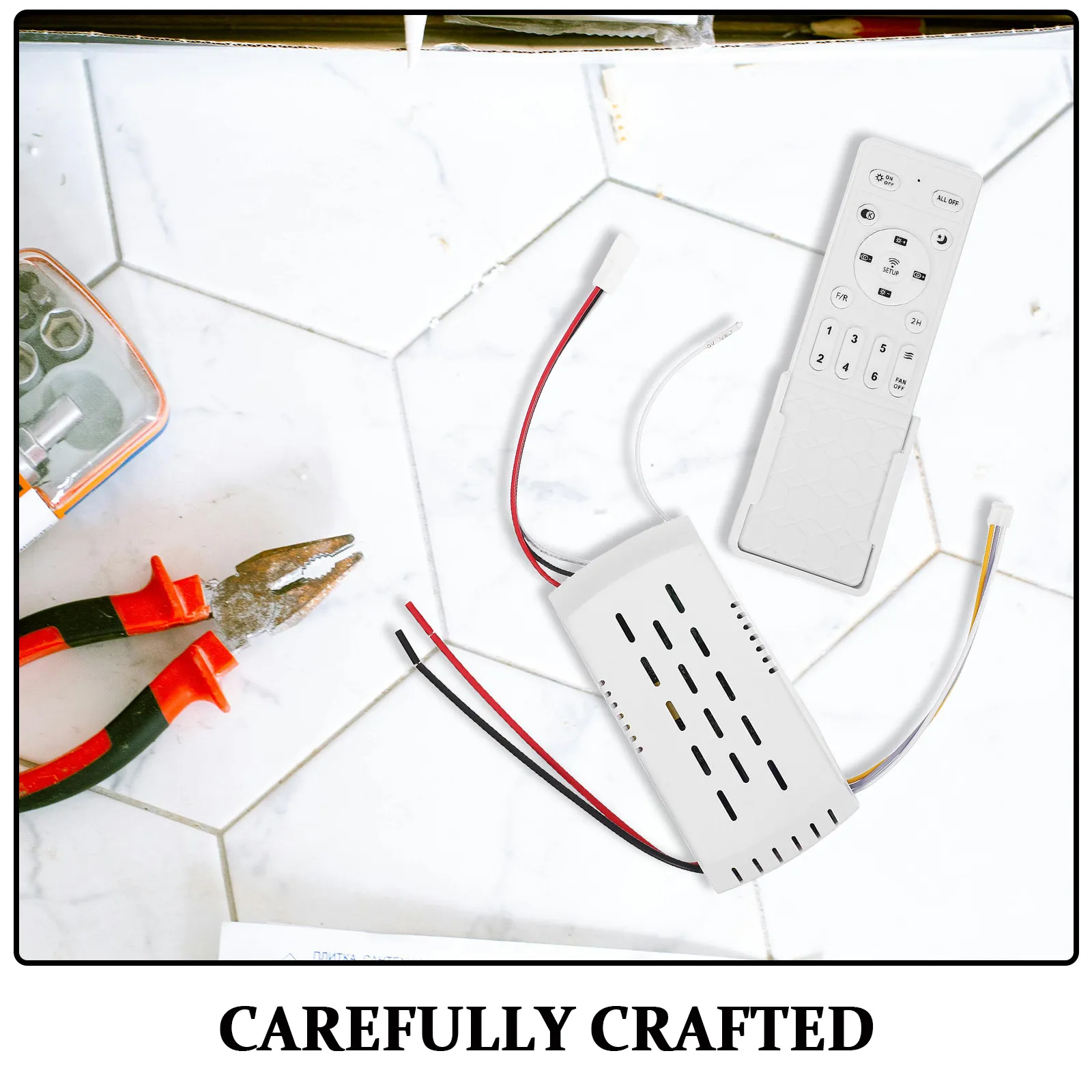 1Set Dc Motor Controller Universal Ceiling Fan Remote Wireless Speed Light Control Fan and Light Controller Bedroom Living Room