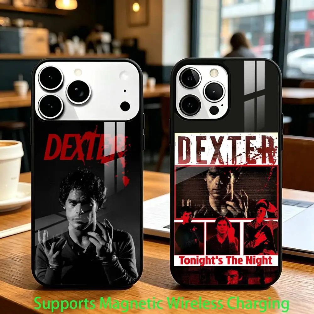D-Dexter M-Morgan Phone Case For iPhone 18 17,16,15,14,13,12,Plus,Pro Allows magnetic wireless charging