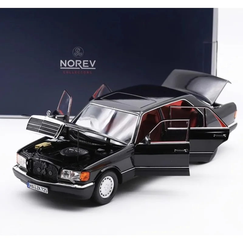 

Diecast 1:18 Scale NOREV Benz 560SEL W126 6-generation S-Class 1989 Alloy Luxury Car Model Collectible Toy Gift Souvenir Display