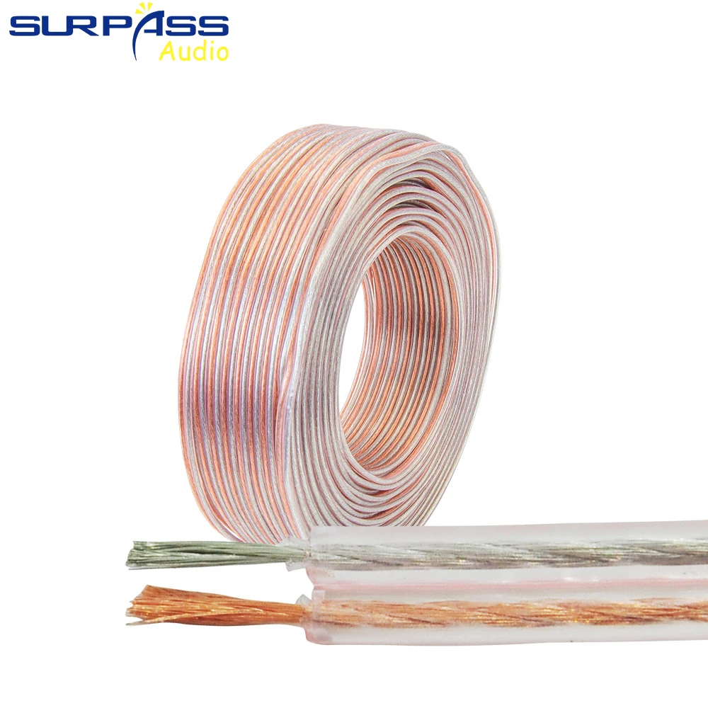 كابل مكبر صوت من النحاس النقي 100 Core HIFI عالي الدقة ناعم ومتين وعمر خدمة طويل للوحة الموسيقى والمسرح المنزلي KTV
