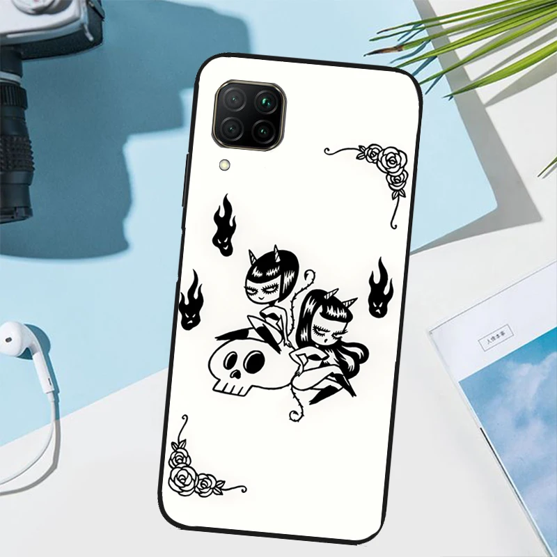 Nightmare Sassy Girl Monster Witch For Huawei Nova 5T 9 10 SE Y70 Y90 Y60 Y61 3i 7i 8i 11i P Smart P20 P40 Lite P30 Pro Case