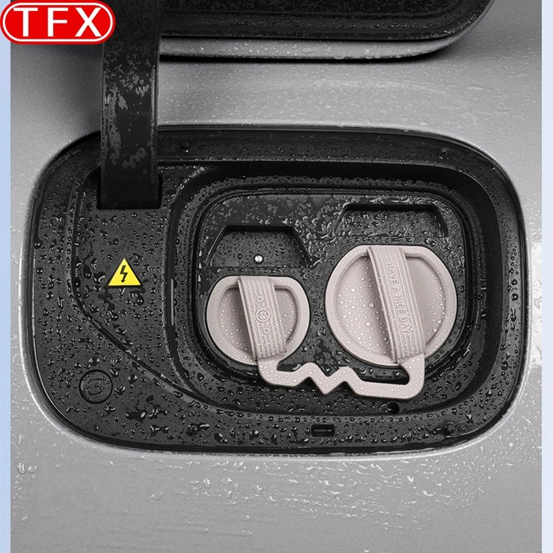 ل Xiaomi YU7 2025 2026 سيارة التصميم شحن ميناء غطاء مقاوم للماء سيليكون المتكاملة الغطاء الواقي غطاء غبار الملحقات #3