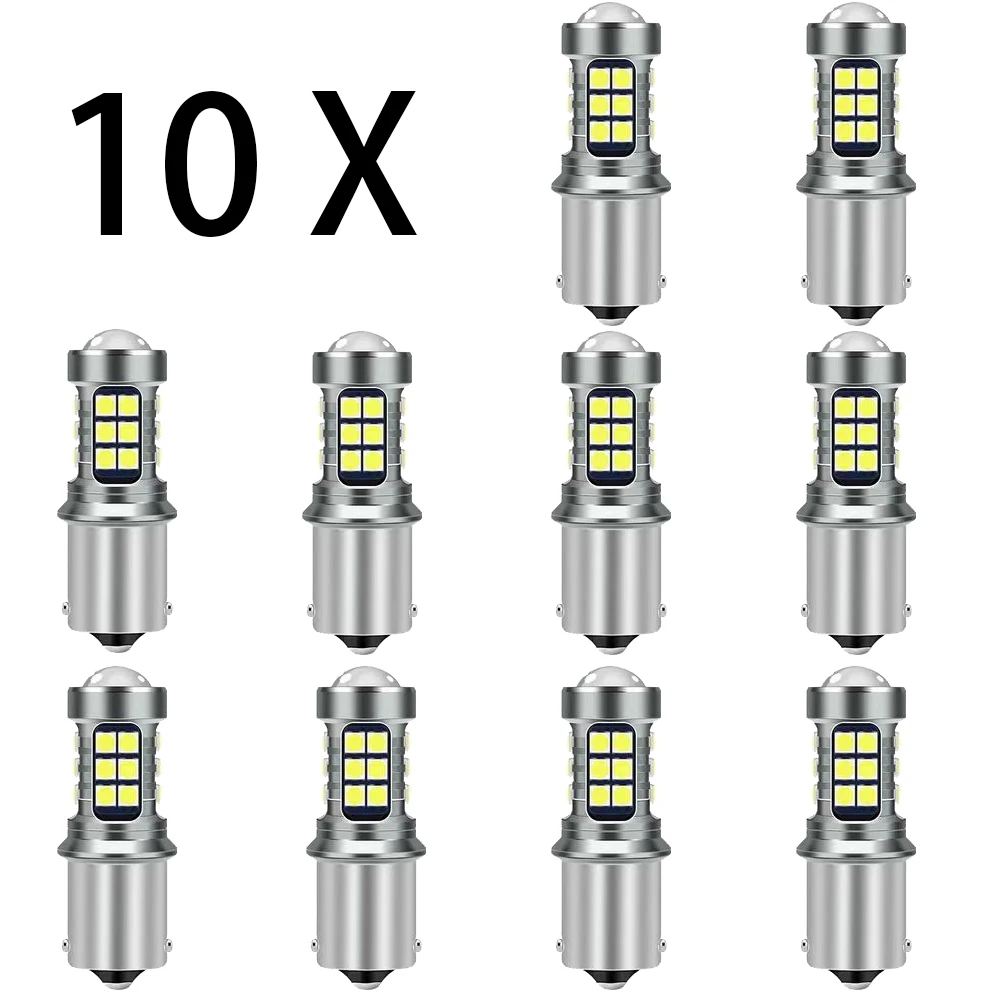 

2/5/10pcs Car 1156 3030-27smd Reversing Light BA15S P21W LED Light Bulb Universal Car Turn Signal Reverse Light