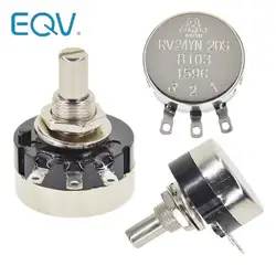 RV24YN20S B201 B501 B102 B202 B502 B103 B203 B503 B104 B204 B254 B504 B105 500 ohm 10K 20K 50K 100K 200K ohm Potentiometer