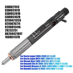 H8200421897 New Diesel Fuel Injector Nozzle For Renault Clio Nissan Dacia Suzuki 1.5DCI K9K EJBR05101D / EJBR05102D / EJBR03101D